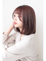 グレースバイハピネス(grace by happiness) ナチュラルストレートボブミディ ラベンダーブラウン