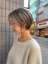 フェイス 石川町 (FACE) カット×白髪ぼかしハイライト