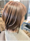 軽やかなウルフカット