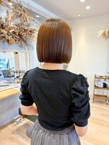 グラッド ナチュラル ヘアー(glad NATURAL HAIR) ぷつっとボブ×透明感ベージュブラウン