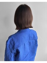 ヘアーメイク ラグズ(Hair Make Luxtz) ブラウンベージュ/ぱっつんボブイメチェン