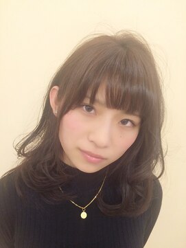 ラウンジ モリオ イケブクロ(Lounge MORIO Ikebukuro) 【morio 池袋】黒髪モーブカラー耳かけレイヤーミディ