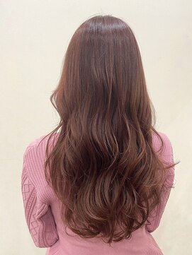 チョコンテ(choconte.) 韓国風レイヤースタイル×ピンクブラウン〔内形歩美〕