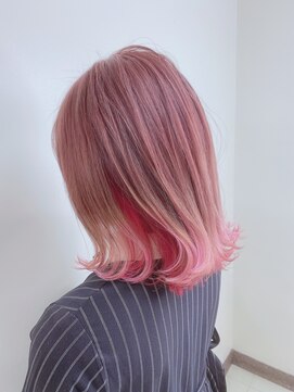ヘアリゾートユア 新大久保店(hair resort YuA) インナーピンク