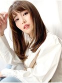 ラウンド前髪×顔周りレイヤー1/田中/心斎橋&難波&なんば