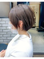 アヴァロン(AVALON)&nbsp;絶壁解消×白髪染めイルミナカラー×前下がりくびれショート永田