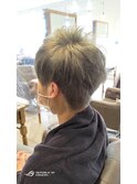 #ベージュ#モノトーン#カラー#メンズカット