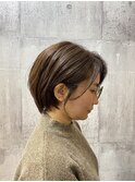 【amule hair】丸み大人ショート/30代/40代/50代/白髪ぼかし