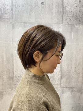 アムレヘアー(amule hair) 【amule hair】丸み大人ショート/30代/40代/50代/白髪ぼかし