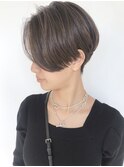【モリオ原宿】ハンサムショート前髪なし前下がり襟足刈り上げ
