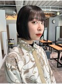 CAF松本【シンプルおしゃれなボブ×ブルーブラック】