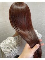 ヘアースペースブルーム プリュス 石橋店(HAIR SPACE BLOOM plus) 石橋阪大前/オレンジベージュ/酸性ストレート/髪質改善