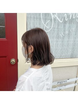 キングスベリー(Hair Relaxation King's Berry) ボブレイヤー×透明感ブラウン
