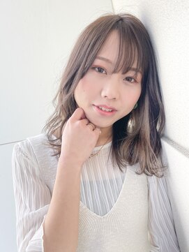 チェルシー CHELSEA 島塚：インナーカラー・ミルクティーベージュ