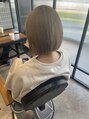 ラフィスヘアー ハーツ 松井山手店(La fith hair hearts)&nbsp;ショートボブベージュ