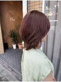 レイヤーボブ×カシスピンク