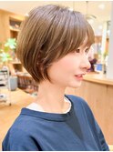 前髪あり*ふんわりショートボブ/レイヤーボブ内巻き丸みショート