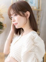 カバーヘア ブリス 志木南口駅前店(COVER HAIR bliss)&nbsp;ミルクティーアッシュ小顔内巻きワンカールh3志木20代30代40代