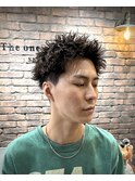 スパイキーショートパーマ