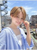 ショート 髪質改善 縮毛矯正 ブリーチブリーチなし ダブルカラー