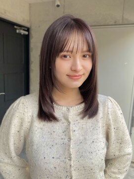 ガーデン 渋谷(GARDEN) ミディアム　レイヤーカット　顔周り　似合わせ　ベージュカラー