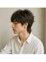 スープレックス ヘアーデザイン(SOUPREX HAIR DESIGN)&nbsp;メンズミディアムマッシュウルフ　20代 30代 40代 50代 60代