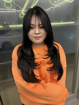 キング 梅田店(K!ng) 縮毛矯正髪質改善ハイライトレイヤーカット梅田美容室エクステ