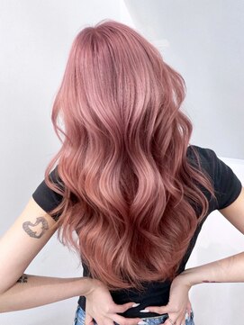 ダブルカラー韓国ヘアロングブリーチ_ba567792