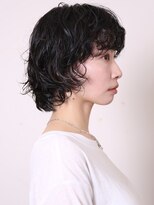 ヨファヘアー 岡本店(YOFA hair)&nbsp;似合わせカット20代30代40代黒髪小顔ショートボブ1202