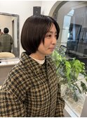 前上がり切りっぱなしボブ顔まわりレイヤー 登戸/向ヶ丘遊園