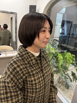 前上がり切りっぱなしボブ顔まわりレイヤー 登戸/向ヶ丘遊園