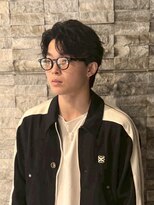 エムスラッシュ センター南(M.SLASH)&nbsp;メンズパーマ/フェザーパーマ/毛流れ/センターパート/センター南