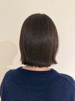 アヴァンスクロス あべのルシアス店(AVANCE.CROSS)&nbsp;外ハネボブ×オリーブベージュ