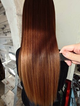 オートゥール(hair room Auteur) 美髪ストレート×髪質改善◎艶髪ロング 20代30代