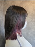 レイヤーボブ×インナーカラー