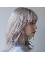 アームスヘアー 狭山ヶ丘店(arm's hair) 狭山ヶ丘で叶える本物のホワイト*ブリーチ2回で作る純白髪