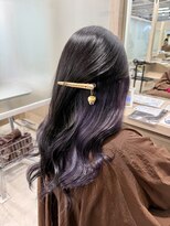 アース 菊名店(HAIR&MAKE EARTH)&nbsp;インナーカラー×ビビットパープル