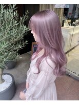 アース 大曽根店(HAIR&MAKE EARTH)&nbsp;柔らかく透ける。ラベンダーピンクベージュ