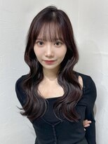 アンドカオマワリカットファム(Fann.)&nbsp;レイヤー 韓国風 顔まわり くびれ巻き 神戸三宮元町 髪質改善