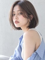 オラボ(olabo)&nbsp;透明感グレージュ×シースルーニュアンスボブ