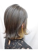 切りっぱなしボブ【インナーカラー】