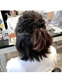【札幌平岡　ヘアセット(ハーフアップ)】　五十嵐美穂