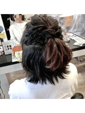フレンズ 平岡店(friend's) 【札幌平岡　ヘアセット(ハーフアップ)】　五十嵐美穂