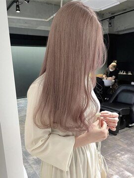My32 ミルクティーピンクベージュ Wカラー ブリーチオンカラー L リンドトウキョウ Lindo Tokyo のヘア カタログ ホットペッパービューティー