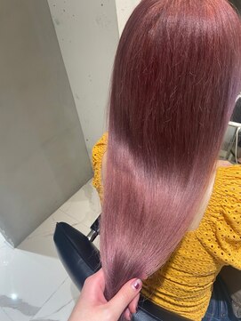 ラミ(L'ami) ロング×ピンクベージュ