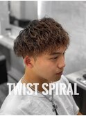 ツイストスパイラルパーマ/波巻きパーマ/ツイストマッシュ