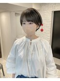 ショートボブ/大人巻き/ぷつっとボブ/ナチュラルモード/銀座駅