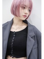 イーズ 鎌倉(e's)&nbsp;《e'sイーズ鎌倉》ダブルカラーで淡色が可愛いペールピンク/ボブ