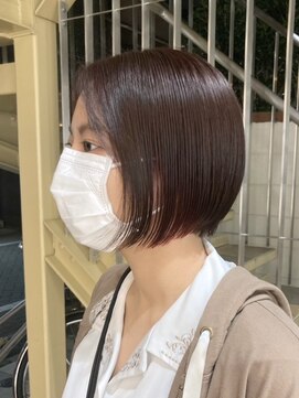 ゴーズゴー 吉祥寺(e)店(go s go) 丸みボブ/イヤリングカラー/インナーカラー