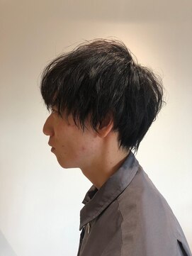 ソイクフ(SOY KUFU) MEN'S HAIRマッシュパーマアッシュブラック